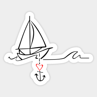 Sailing - Cause I love it! Sticker